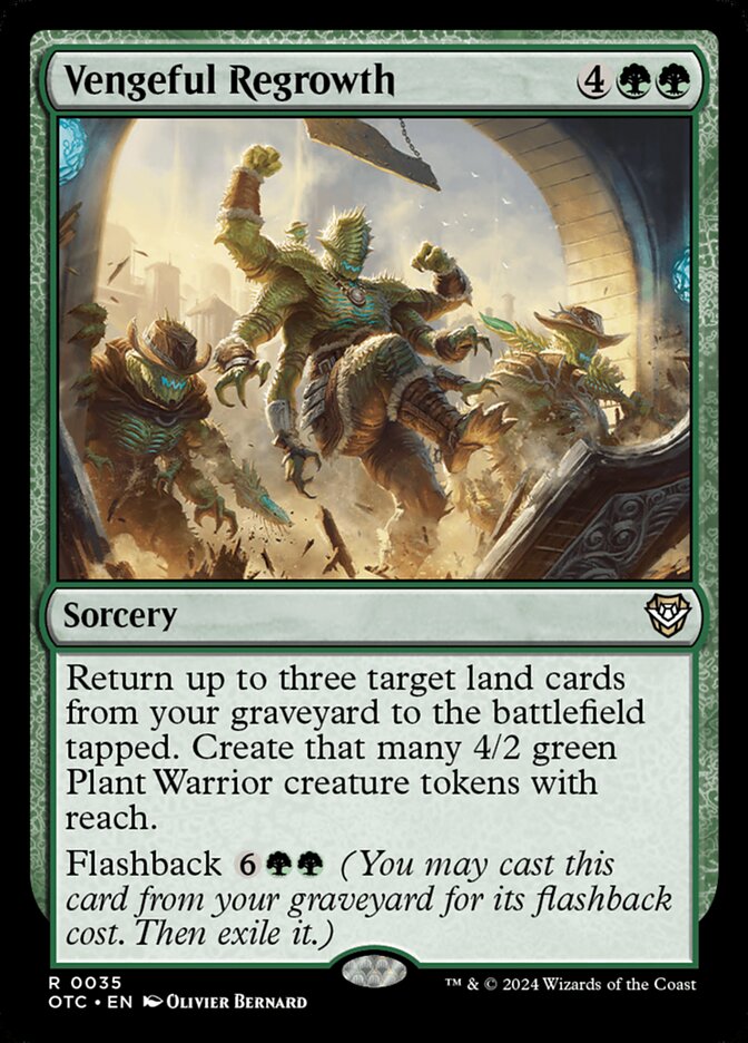 Vengeful Regrowth (35) - Outlaws of Thunder Junction Commander (OTC)