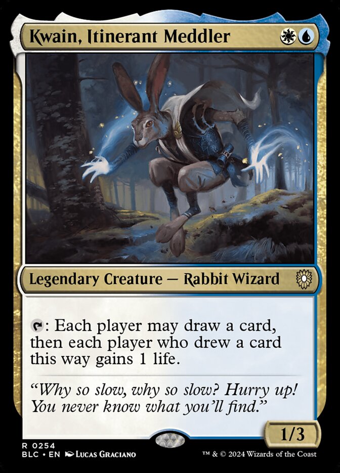 Kwain, Itinerant Meddler (254) - Bloomburrow Commander (BLC)