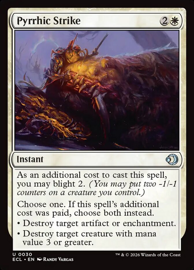 Pyrrhic Strike (30) - Lorwyn Eclipsed (ECL)
