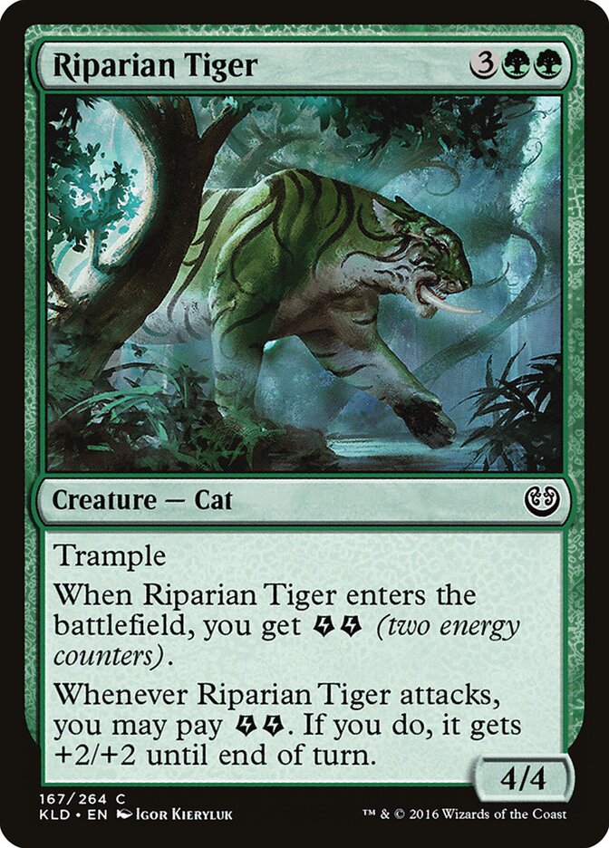 Riparian Tiger (167) - Kaladesh (KLD)