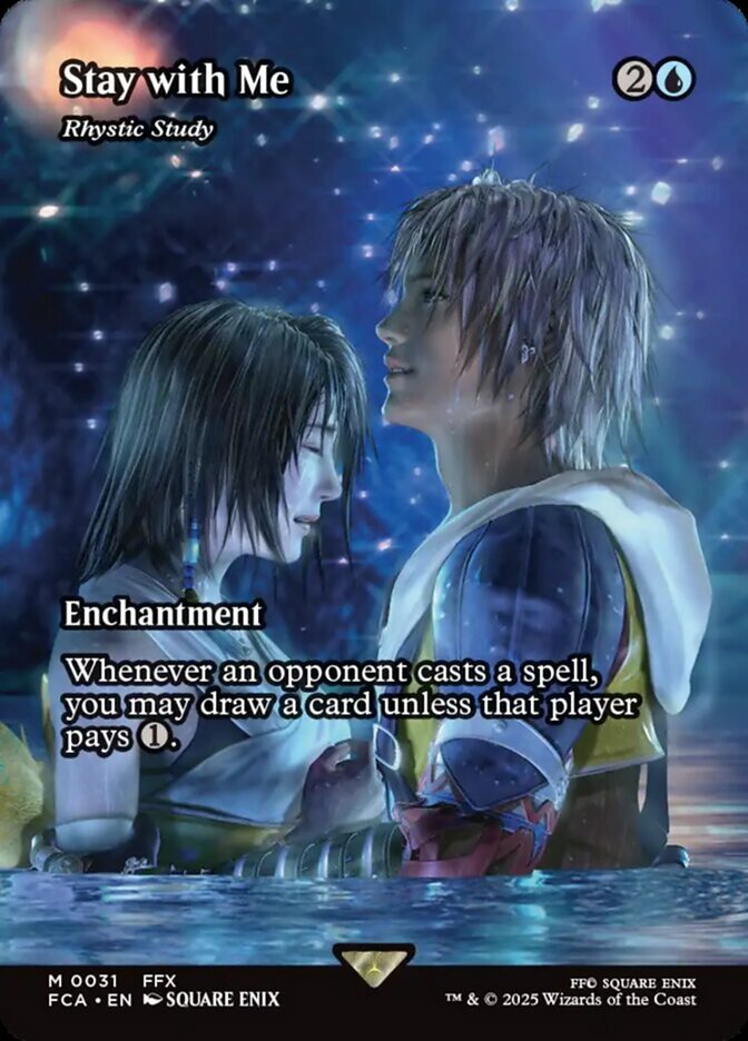 Stay with Me - Rhystic Study (31) - [Borderless] Final Fantasy: Through the Ages (FCA)