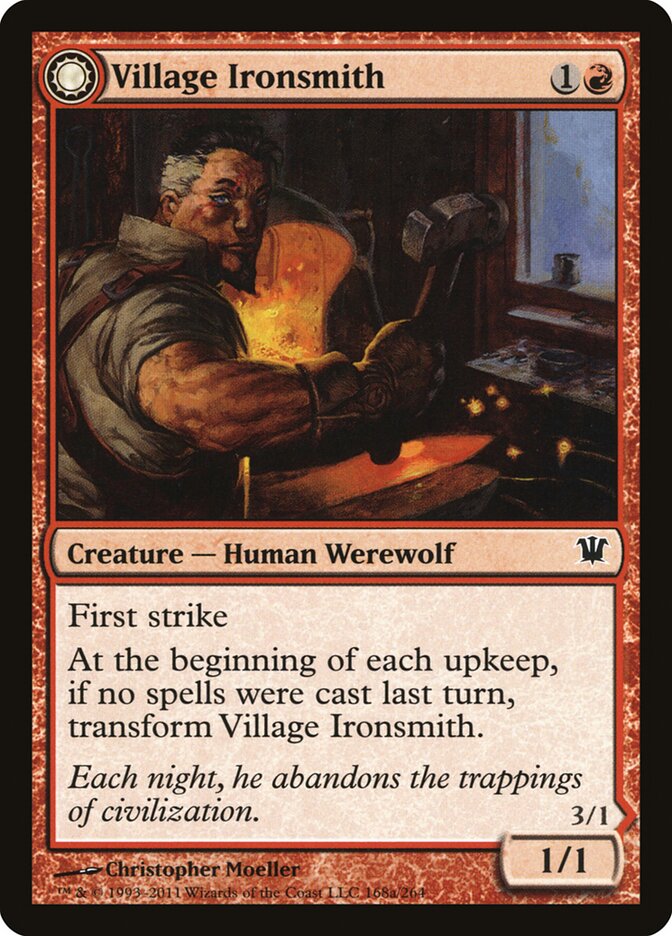 Village Ironsmith // Ironfang (168) - Innistrad (ISD)