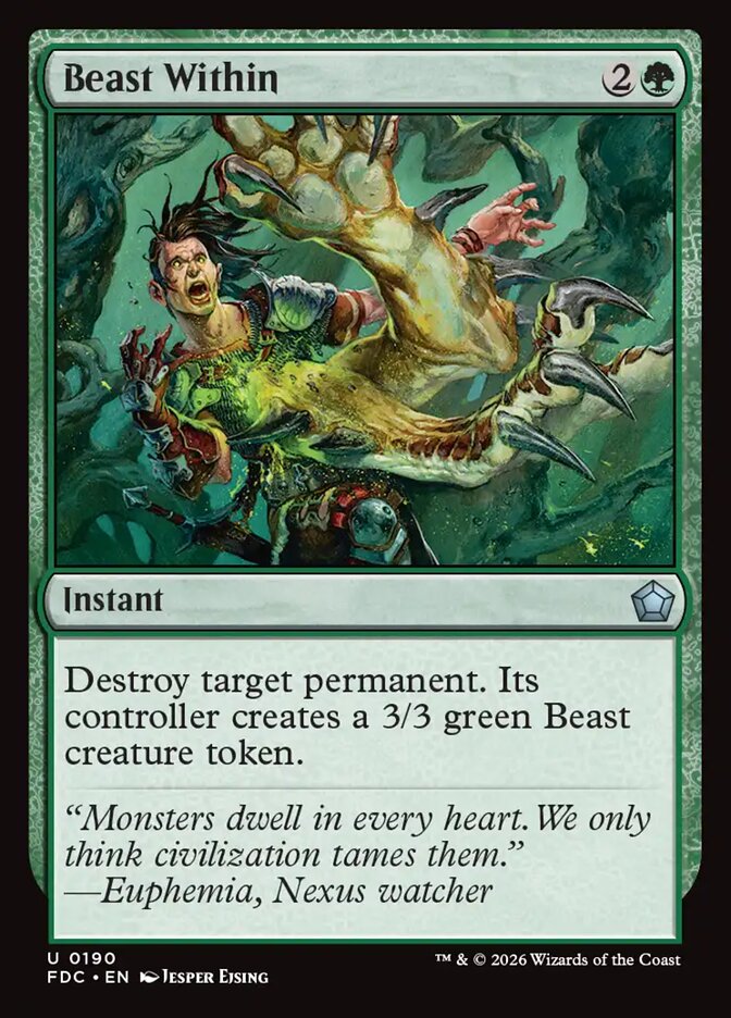 Beast Within (190) - Foundations Commander (FDC)