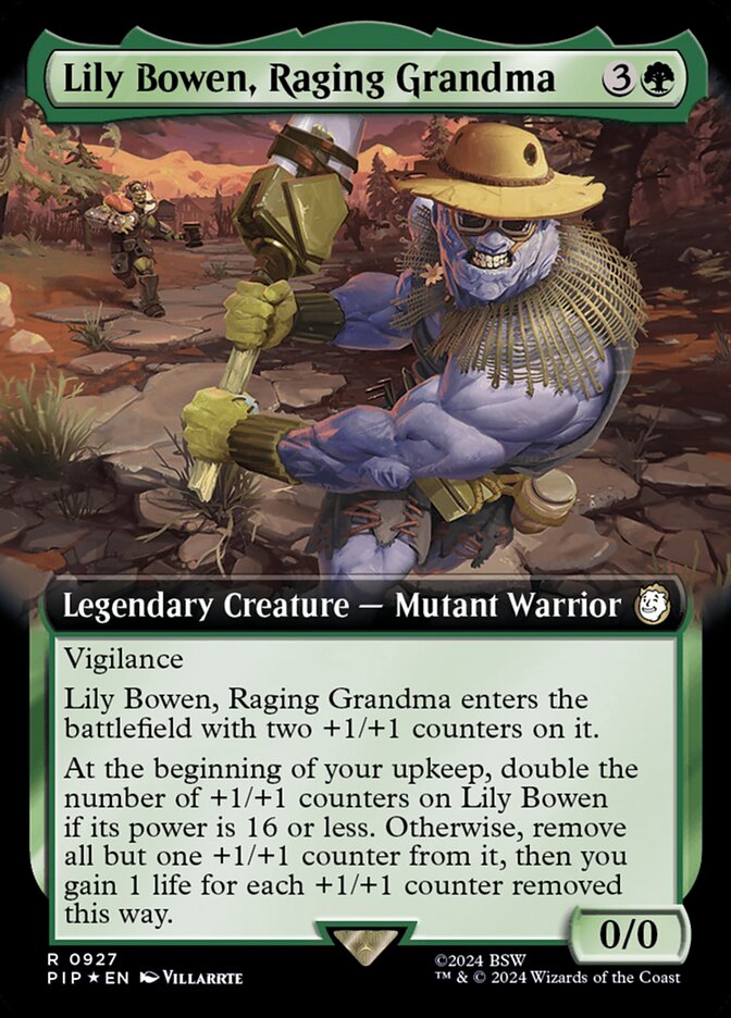 Lily Bowen, Raging Grandma - [Surge Foil, Extended Art] Fallout (PIP)