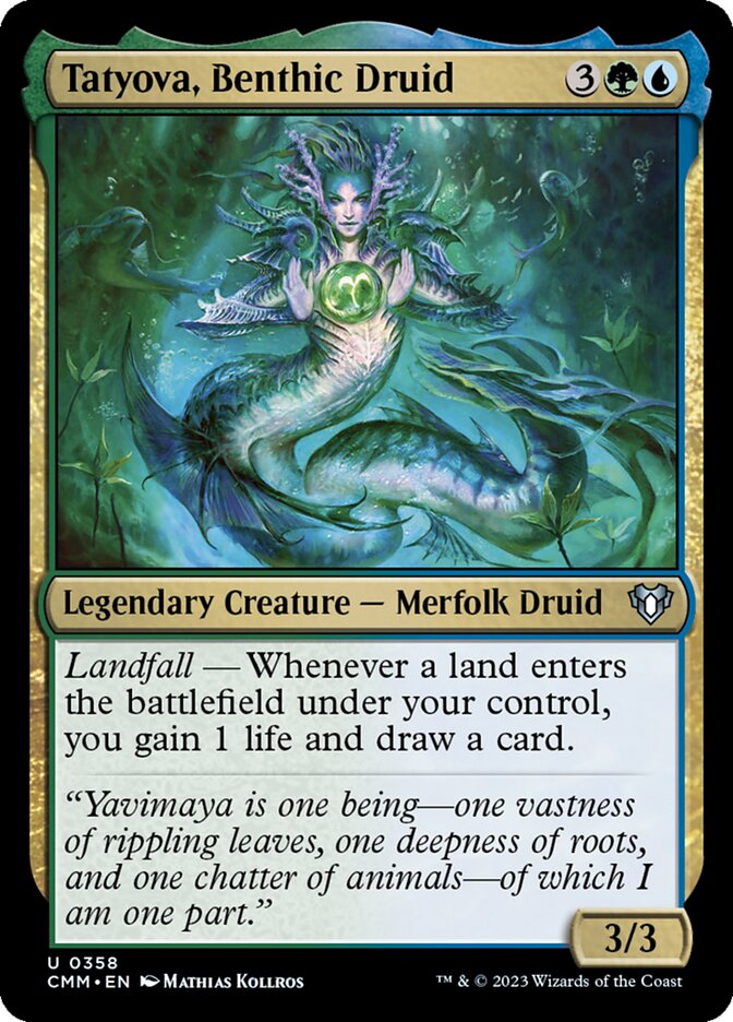 Tatyova, Benthic Druid (358) - Commander Masters (CMM)