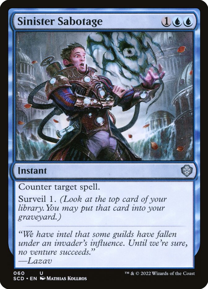 Sinister Sabotage (60) - Starter Commander Decks (SCD)