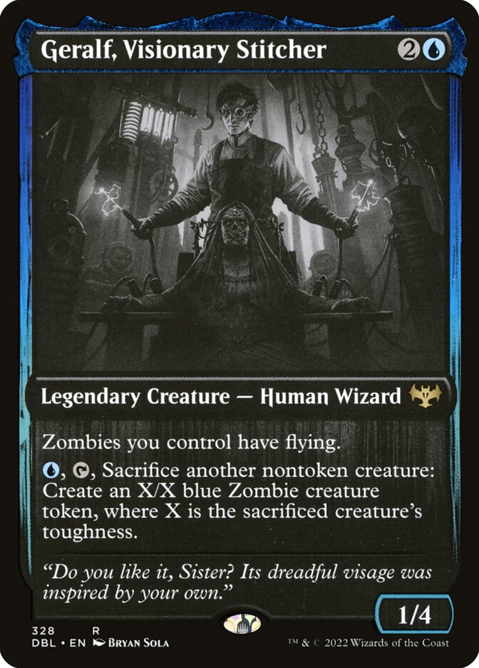 Geralf, Visionary Stitcher (328) - Innistrad: Double Feature (DBL)