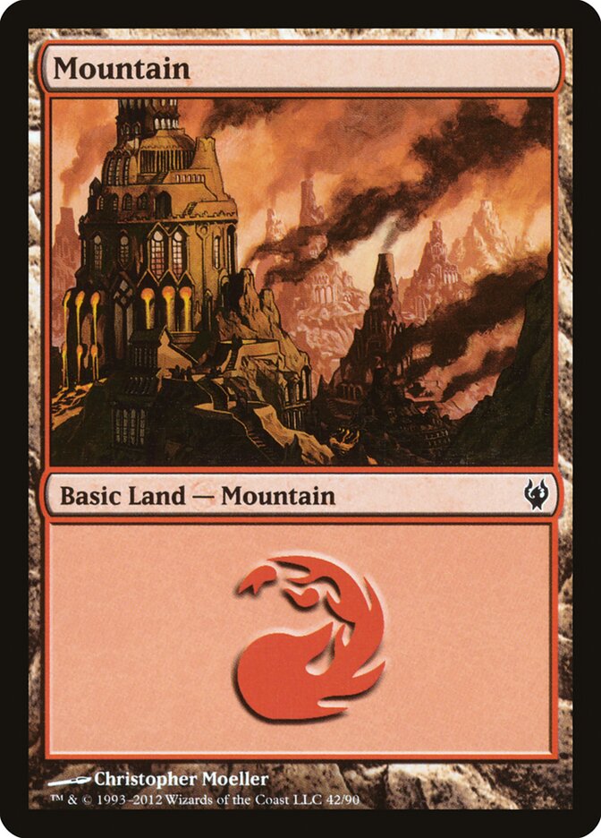Mountain (42) - Duel Decks: Izzet vs. Golgari (DDJ)