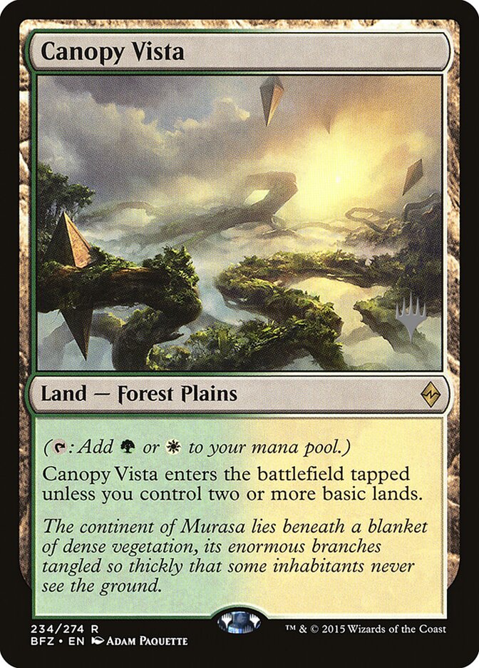 Canopy Vista (234p) - Battle for Zendikar Promos (PBFZ)