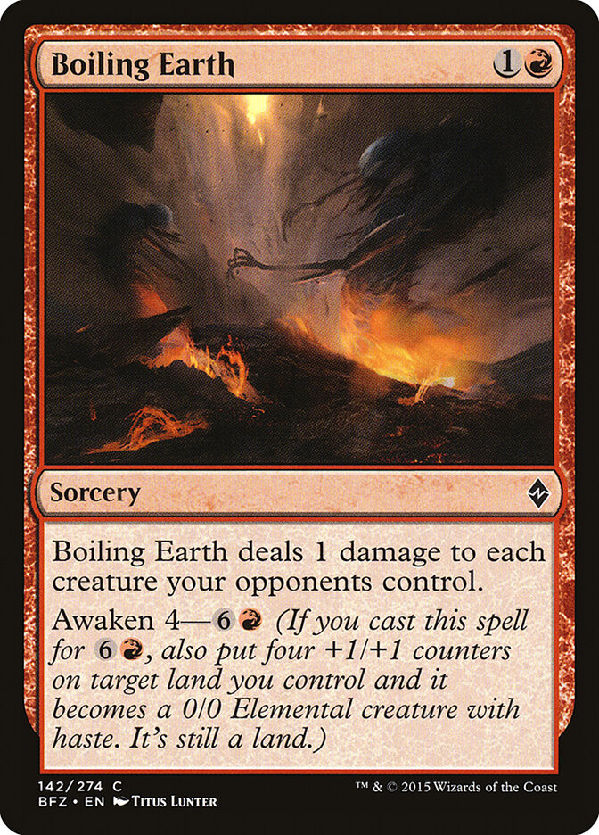 Boiling Earth (142) - Battle for Zendikar (BFZ)