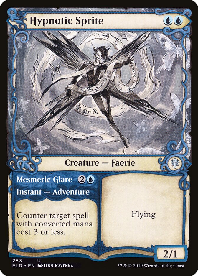 Hypnotic Sprite // Mesmeric Glare (283) - Throne of Eldraine (ELD)