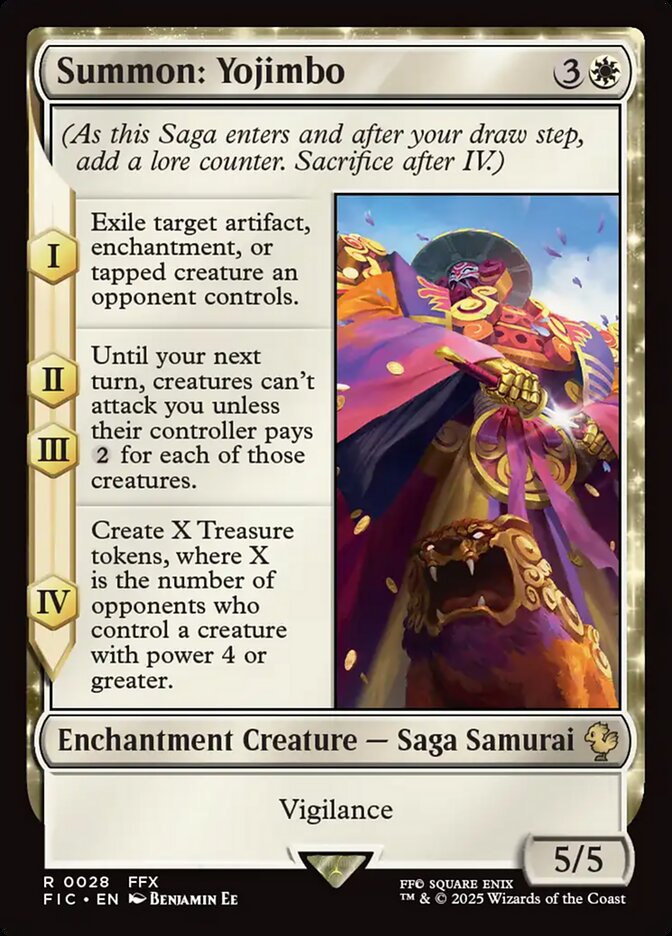 Summon: Yojimbo (28) - [Surge Foil] Final Fantasy Commander (FIC)
