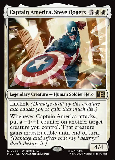 Captain America, Steve Rogers (835) - Marvel Super Heroes Commander (MSC)