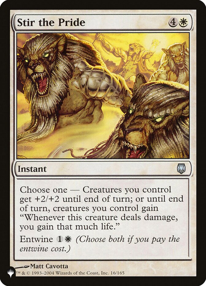 Stir the Pride (DST-16) - The List (PLST)