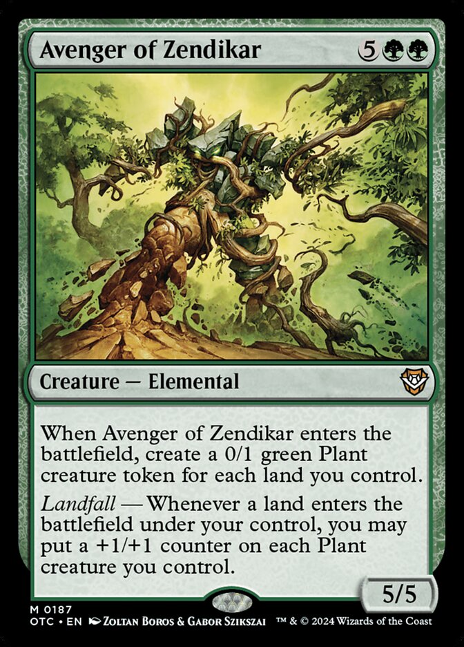 Avenger of Zendikar (187) - Outlaws of Thunder Junction Commander (OTC)