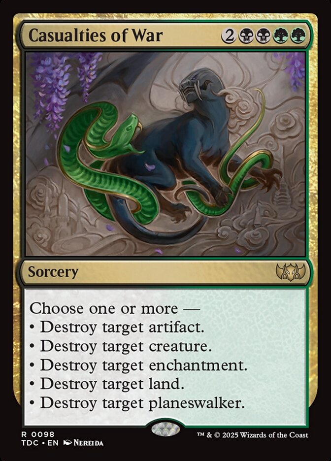 Casualties of War - Tarkir: Dragonstorm Commander (TDC)