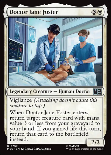Doctor Jane Foster (757) - Marvel Super Heroes Commander (MSC)