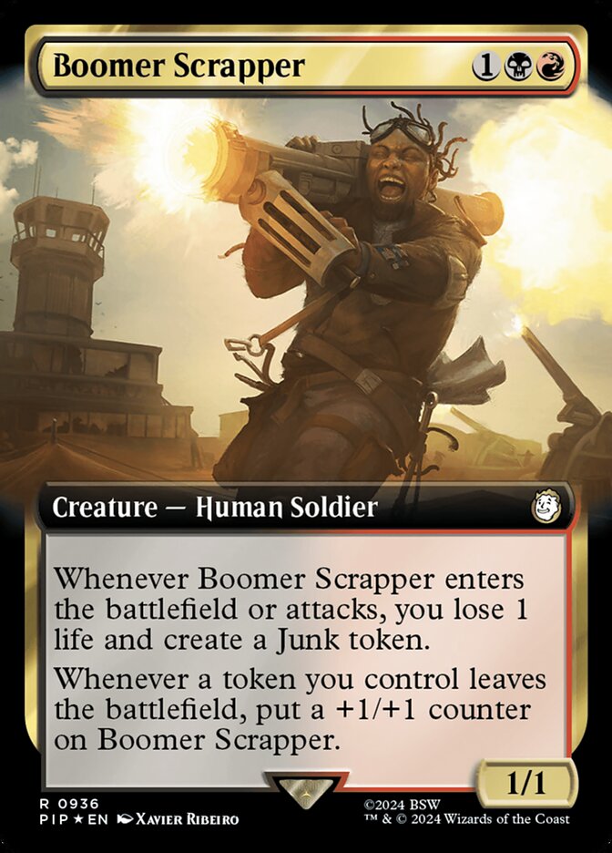 Boomer Scrapper - [Surge Foil, Extended Art] Fallout (PIP)