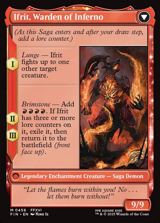 Clive, Ifrit's Dominant // Ifrit, Warden of Inferno (458) - Final Fantasy (FIN)