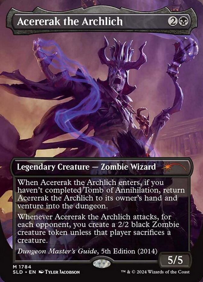 Acererak the Archlich (1784) - [Foil, Borderless] Secret Lair Drop (SLD)