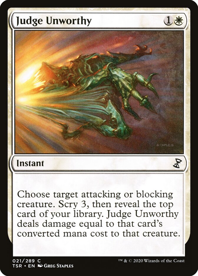 Judge Unworthy (21) - Time Spiral Remastered (TSR)