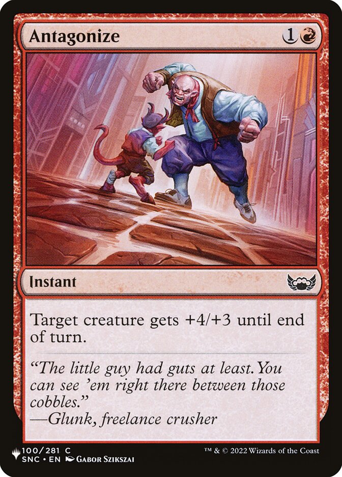 Antagonize (SNC-100) - The List (PLST)