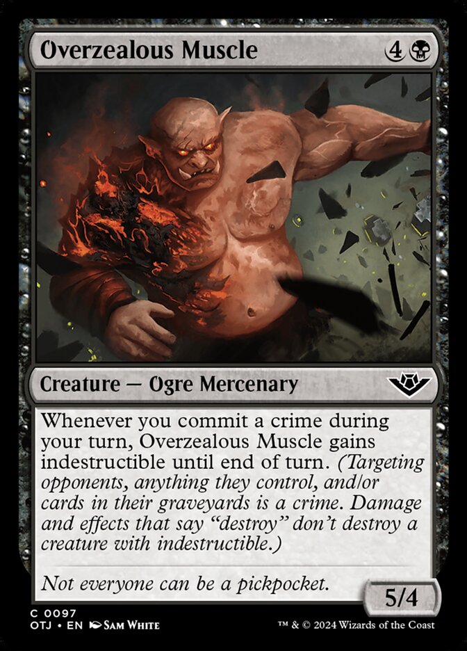 Overzealous Muscle - [Foil] Outlaws of Thunder Junction (OTJ)