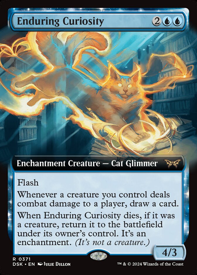 Enduring Curiosity - [Foil, Extended Art] Duskmourn: House of Horror (DSK)