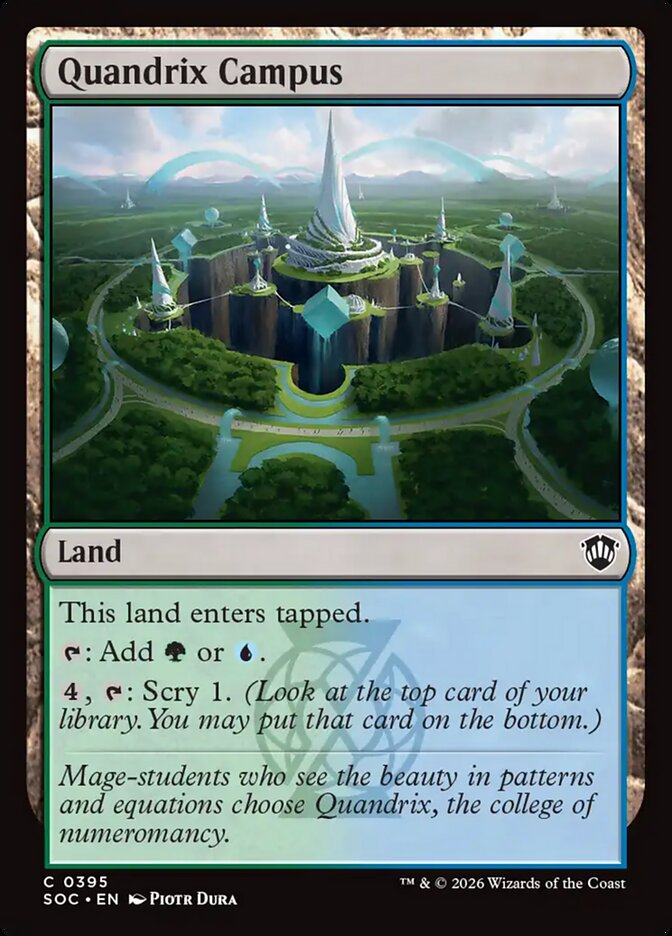 Quandrix Campus (395) - Secrets of Strixhaven Commander (SOC)