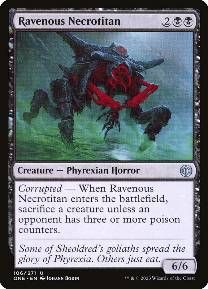 Ravenous Necrotitan (106) - Phyrexia: All Will Be One (ONE)