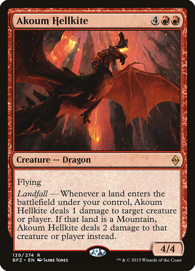 Akoum Hellkite (139) - Battle for Zendikar (BFZ)