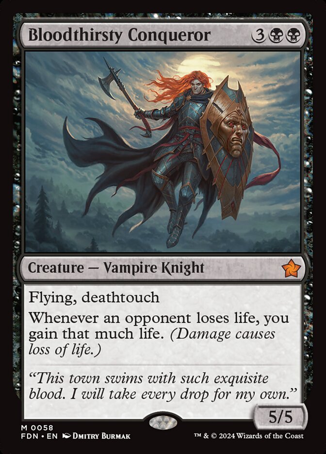 Bloodthirsty Conqueror - [Foil] Foundations (FDN)