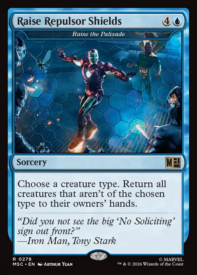 Raise Repulsor Shields - Raise the Palisade (278) - Marvel Super Heroes Commander (MSC)