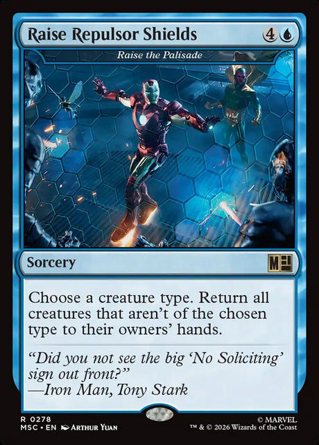 Raise Repulsor Shields - Raise the Palisade (278) - Marvel Super Heroes Commander (MSC)