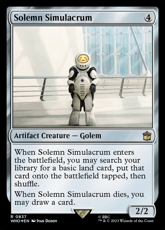 Solemn Simulacrum (837) - Doctor Who (WHO)