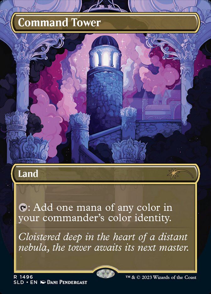 Command Tower (1496) - [Borderless] Secret Lair Drop (SLD)