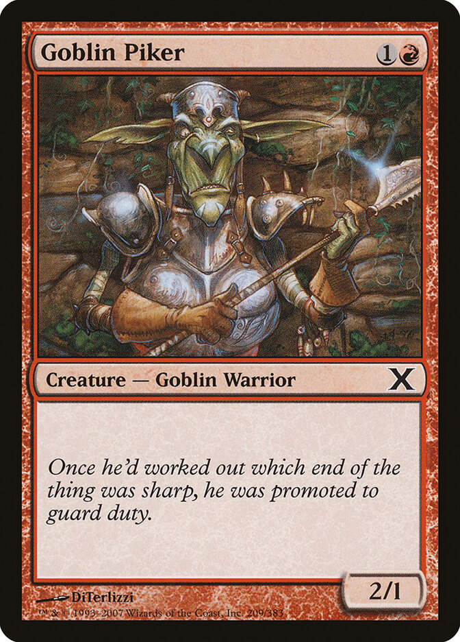 Goblin Piker (209) - Tenth Edition (10E)