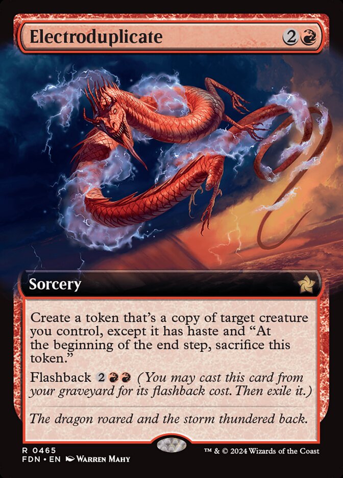 Electroduplicate - [Foil, Extended Art] Foundations (FDN)