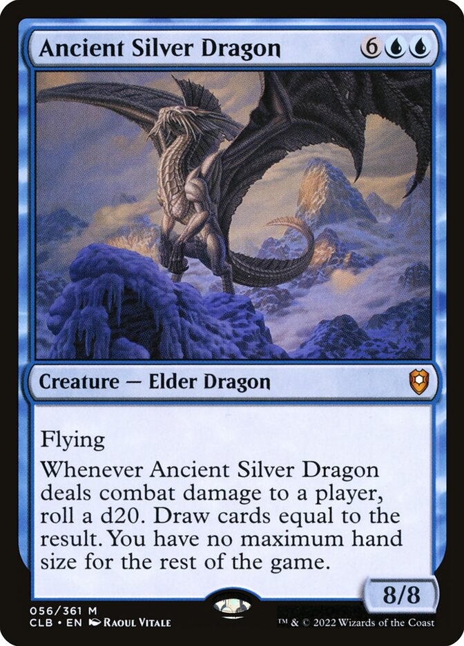 Ancient Silver Dragon (56) - Commander Legends: Battle for Baldur's Gate (CLB)