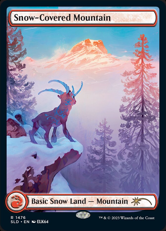 Snow-Covered Mountain (1476) - Secret Lair Drop (SLD)