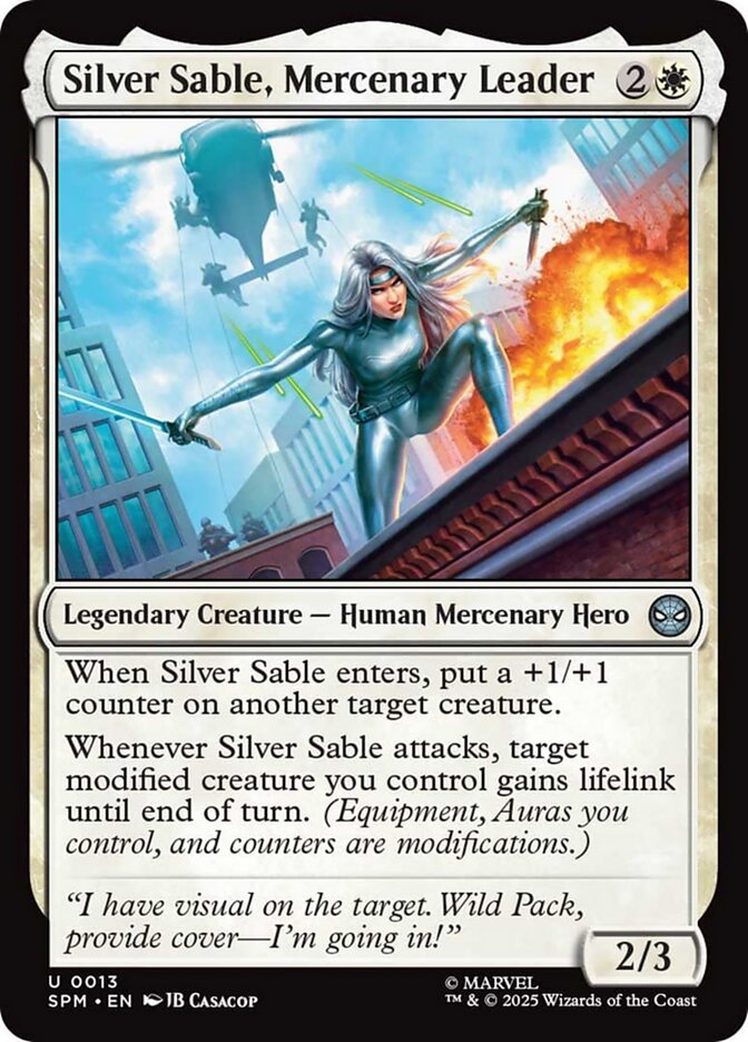 Silver Sable, Mercenary Leader (13) - [Foil] Marvel's Spider-Man (SPM)