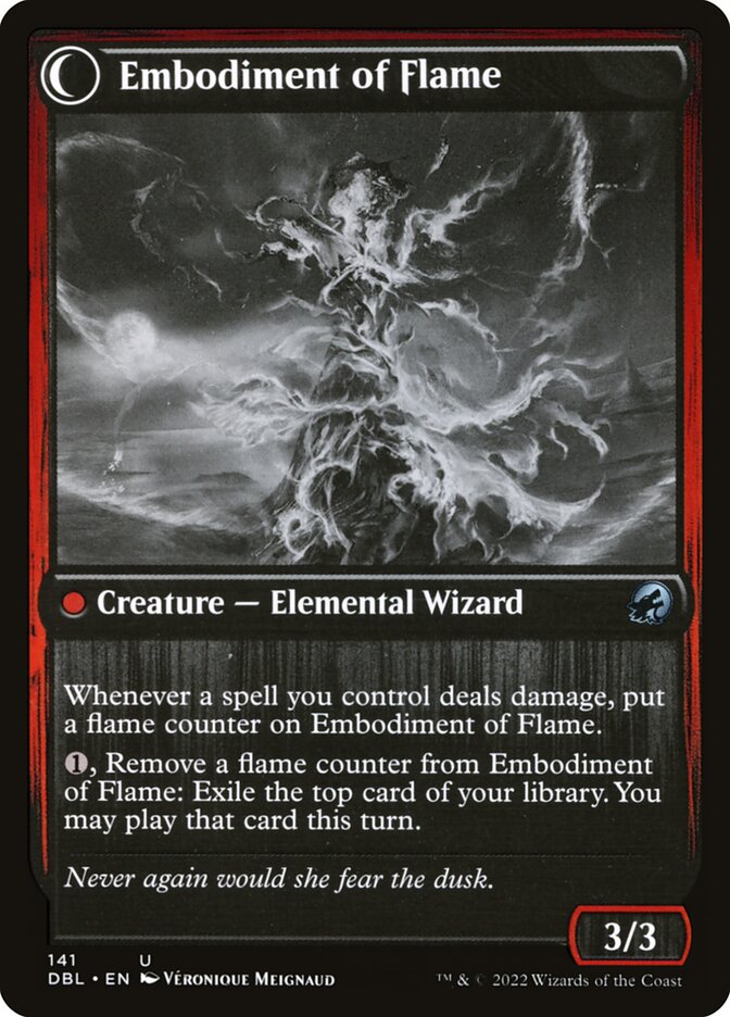 Flame Channeler // Embodiment of Flame (141) - Innistrad: Double Feature (DBL)