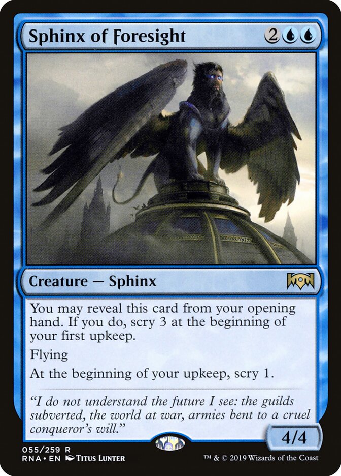 Sphinx of Foresight (55) - Ravnica Allegiance (RNA)