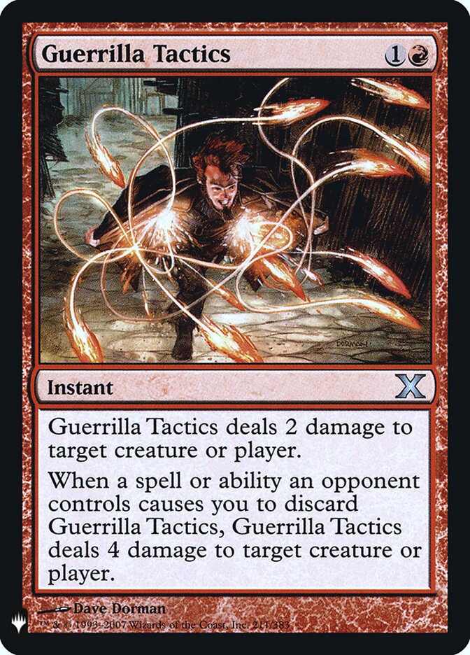 Guerrilla Tactics (10E-211) - The List (PLST)