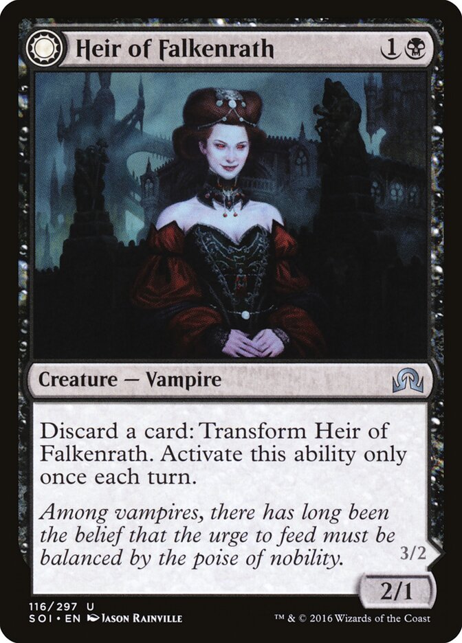 Heir of Falkenrath // Heir to the Night (116) - Shadows over Innistrad (SOI)