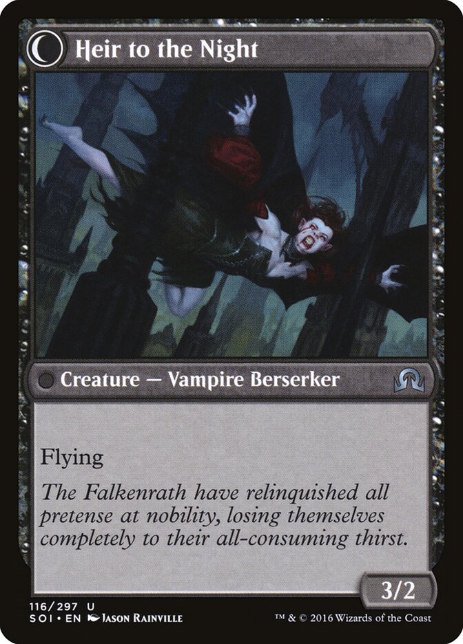 Heir of Falkenrath // Heir to the Night (116) - Shadows over Innistrad (SOI)