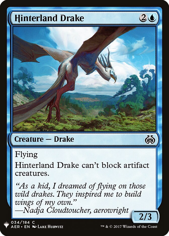 Hinterland Drake (AER-34) - The List (PLST)