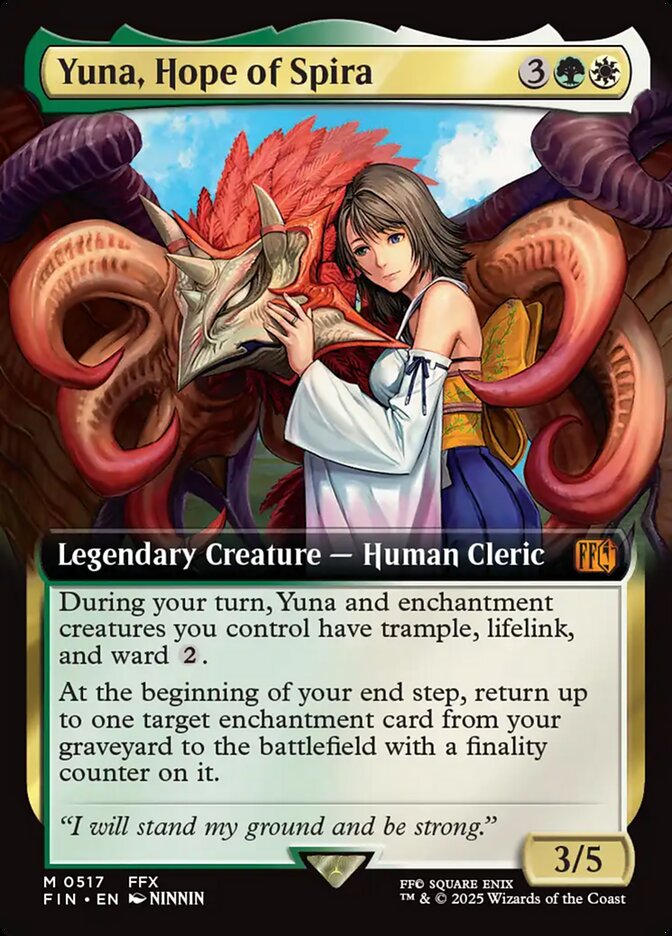 Yuna, Hope of Spira (517) - [Foil, Extended Art] Final Fantasy (FIN)