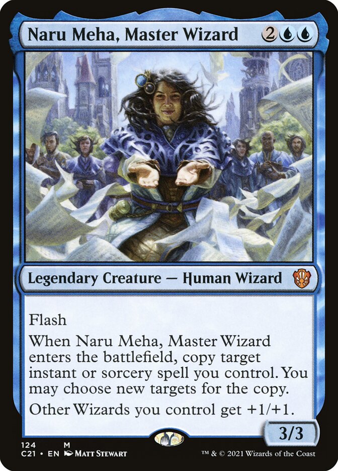Naru Meha, Master Wizard (124) - Commander 2021 (C21)