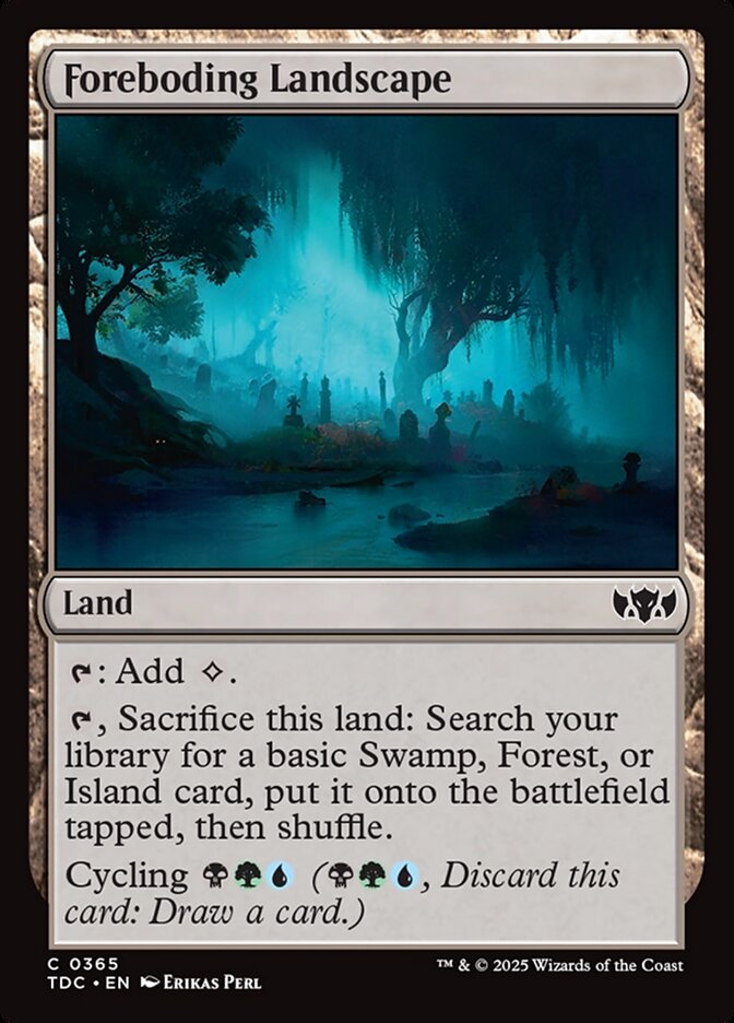 Foreboding Landscape (365) - Tarkir: Dragonstorm Commander (TDC)